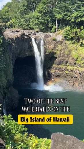 . 💦Two Big Island Waterfalls near Hilo, Hawaii Both part of a state park Both require entry/parking fees $5/person $10 parking Rainbow Falls 🌈 🚫🥾No hike required ♿️ADA accessible 🚻Restrooms Akaka Falls 💦 🥾.4 mile loop with lots of stairs 🚫♿️ not ADA accessible 🚻Restrooms Besides the beautiful waterfall, the best part of the experience is walking through the tropical forest of plants. If you’re chasing waterfalls in Hawaii, then you’ll want to save this post. Brenda and Jeff @ourmobilejo