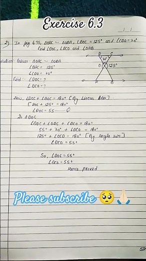 Class 10th maths chapter 6 exercise 6.3 Q 2 solution.