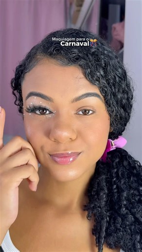 Tutorial maquiagem de carnaval ✨🎊 #tutorialdemaquiagem