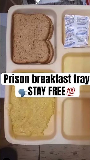 Average prison breakfast tray… #prisonschool #prisonexperience #prisonfood #prisonlife
