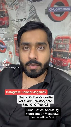 1.3K views · 130 reactions | Call: 0527762231, Sharjah Office: Oppositie Rolla Park, Tea Story Cafe, floor 01 office 102 Sharjah | Sameer Vlogs | Facebook