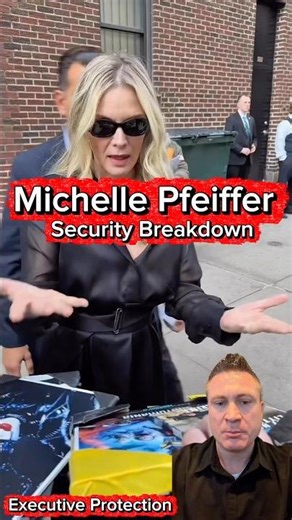 🥶 He’s Dialed In – Watch Closely #michellepfeiffer #bodyguard #vipsecurity