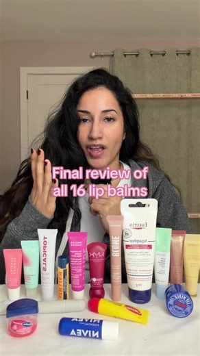 my review of 16 lip balms.- 8 drugstore and 8 high end to see what’s actually worth your money! #lipbalm