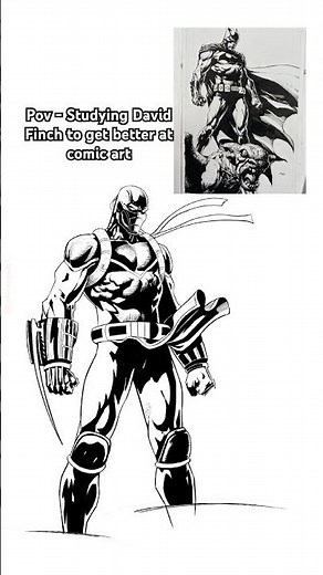 Artstyle study - David Finch Copying comicbook and manga artist to get better#art #artist #comic