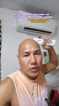 DISMANTLE CLEANING and installation of SPLIT TYPE INVERTER DAIKIN
