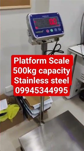 Digital Platform Scale 500kg capacity stainless steel