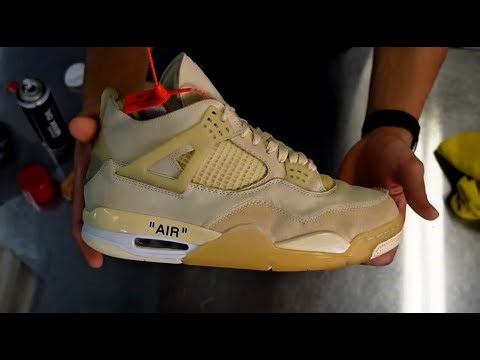 How to Clean Off-White Jordan 4s