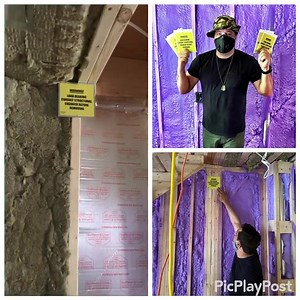 LOAD BEARING WALL WARNING SIGNS: I’ve lost track of the number of times I’ve gone into a home and had to fix an undermined structural wall! Undermining a structural wall can cause deflections, sagging, cracking of walls and plaster, and sometimes dangerous situations. Now, if a contractor without the proper knowledge of structure, comes across one of these signs, they’ll at least know they’re in over their head. Dennis and I both feel these signs should be part of Canadian & US building code, wh