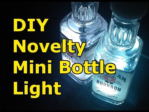 DIY How to make Novelty Mini Bottle Light, USB LED