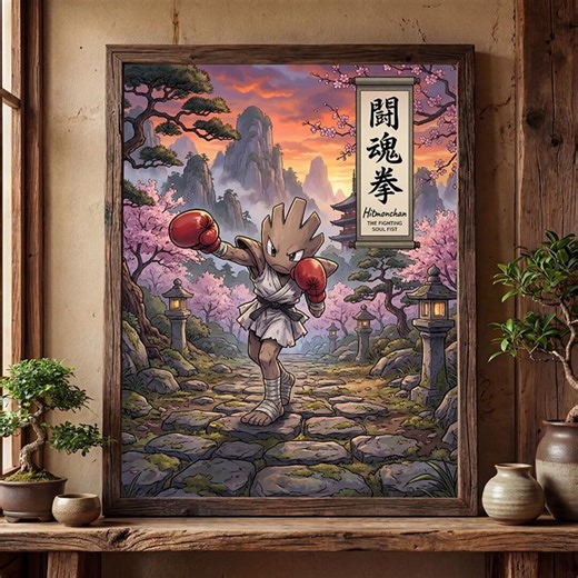 Hitmonchan Poster – Pokemon Inspired Wall Art Print Decor (digital Download) - Etsy