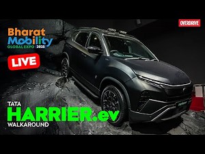 Tata Harrier.ev Walkaround from Auto Expo 2025 | Launch Today | OVERDRIVE