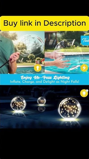 TIALLY Fairy Floating Pool Lights Solar Powered