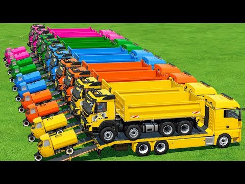Transport with colors | Mini Auto vs Biggest Trucks In Fs22 | Farming Simulator 22 |