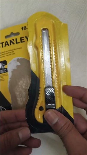 Stanley cutter unboxing 🔥 l 18mm Snap - Off Knife #stanleycutter #unboxing #knifeskills #shorts