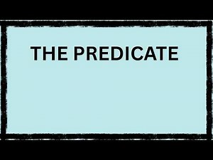 What is a Predicate? | Easy English Grammar Lesson for Students & ESL