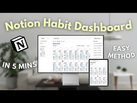 Beautiful Notion Habit Tracker in Just 5 Minutes | Best Beginner's Tutorial