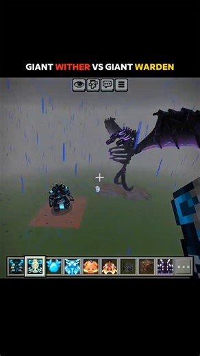Minecraft Giant Wither vs Giant Warden | Boss Fight 😱 #minecraft #shorts