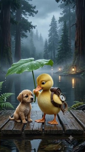 Nobody Helped This Tiny Puppy... Until Puff Arrived 🐶❤️🐥#puff #puppy #shortvideo