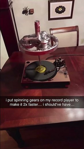 Double Speed Record Player With One Simple Mod #gadget #experiment