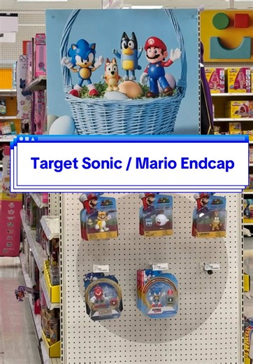 New Sonic Endcap at Target! I did not know that metal sonic was still being released, or knuckles! #Sonic #sonicthehedgehog #jakkspacific #sonicfigures #figurehunting
