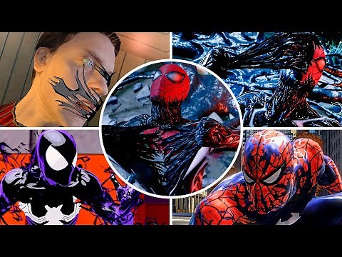 Evolution of Black Suit Taking Over Spider-Man in Games (2005 - 2023)