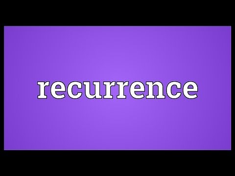 Recurrence Meaning