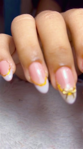 Nail art weding simple, elegan #nailart #fyppppppppppppppppppppppp #nailextension #nailartwedding