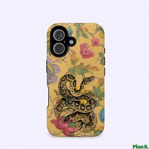Floral Snake iPhone Case: Vintage Botanical Serpent Cover - Etsy