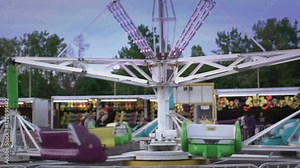 Carnival Ride Merry go Round Detail