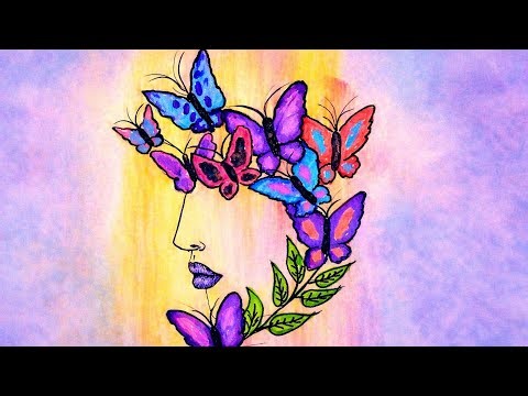 How to Draw a Butterfly Girl 🦋 Easy Step-by-Step (SO BEAUTIFUL!)