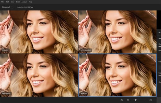 全新功能 极速运行 首次详解修复模型比较功能 Topaz Gigapixel AI 721 新功能教程