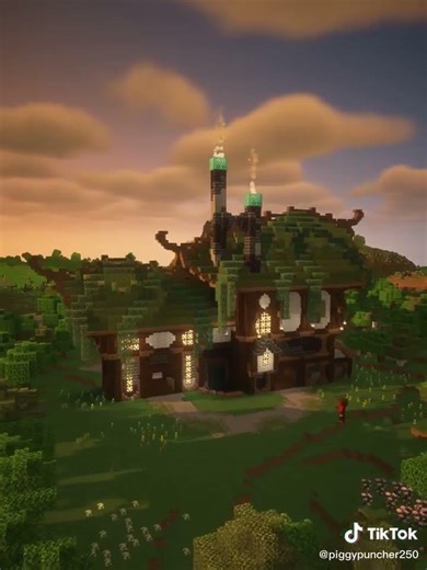 Overgrown workshop Minecraft build showcase.