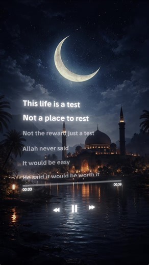 This Nasheed: Life is a test by Ali Qasim is out now! LINK IN BIO ♥️