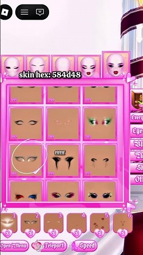 custom makeup face tutorial #dresstoimpress #dti #dresstoimpressroblox #dtiroblox #dtihacks #roblox