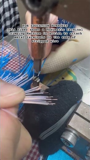 High-Speed Wire Assembly #shorts #Manufacturing #Electronics #OddlySatisfying #Engineering #Crimping