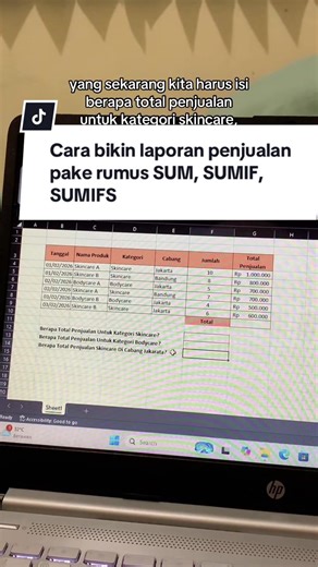 Cara Bikin Laporan Penjualan di Excel dengan Rumus