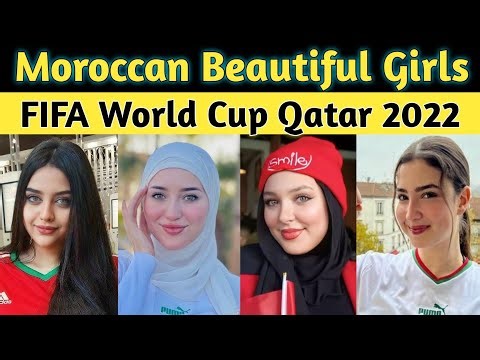 Beautiful Female Football Fans of Morocco | World Most Beautiful Girls | Moroccan Beautiful Girls