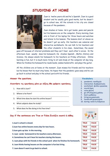 studying online online exercise for