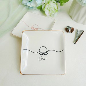 Swim Lover Ring Dish, Swim Coach Gift, Wathes Holder, Custom Name Jewelry Tray, Swimmers Birthday Gift - Etsy