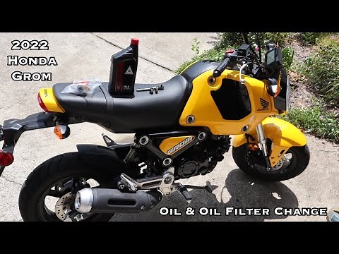 2022 Honda Grom Oil Change (Oil & Oil Filter)