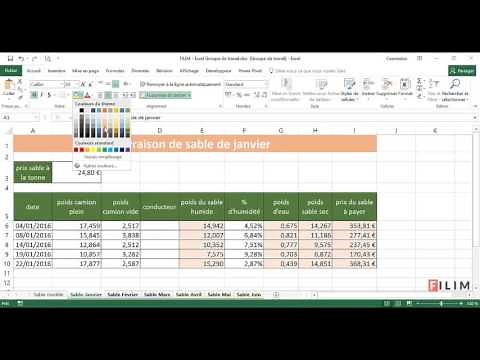 Excel - 2 Opérationnel - Cours Groupe de travail
