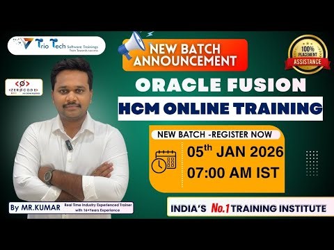 Oracle Fusion HCM | Oracle Fusion Cloud HCM Online Training | Oracle Fusion HCM Placement Training