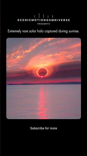 🌞 Rare Solar Halo at Sunrise (2025, 4K) | Sky Phenomenon You Must See