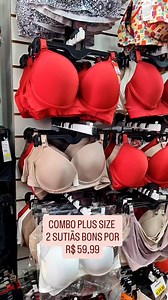 13K views · 80 reactions | COMBO SUTIÃS PLUS COM BOJO | Mariannas Moda Íntima | Facebook