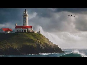 Lighthouse TV Art Screensaver - Lighthouse By The Sea - Lighthouse Wallpaper - HD - 1HR