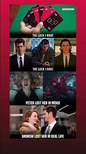 The Luck I Want vs The Luck I Have 💔 | Spider-Man Reality Hits Hard #marvel #mcu #spiderman #shorts