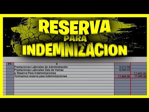 FORM A RESERVE FOR COMPENSATION Accounting