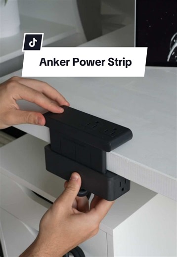Clamp Anker power strip for your office / setup #anker #power #powerstrip #desk #dealsforyoudays