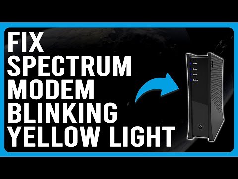 How To Fix Blinking Yellow Light On Spectrum Modem (Network Overload - Complete Troubleshoot!)