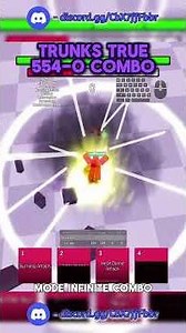 trunks 554-0 infinite combo | #aba #roblox #anime #animebattlearena #deepwoken